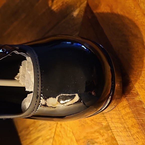 T.U.K black chunky high heel sz 7 - Picture 10 of 16